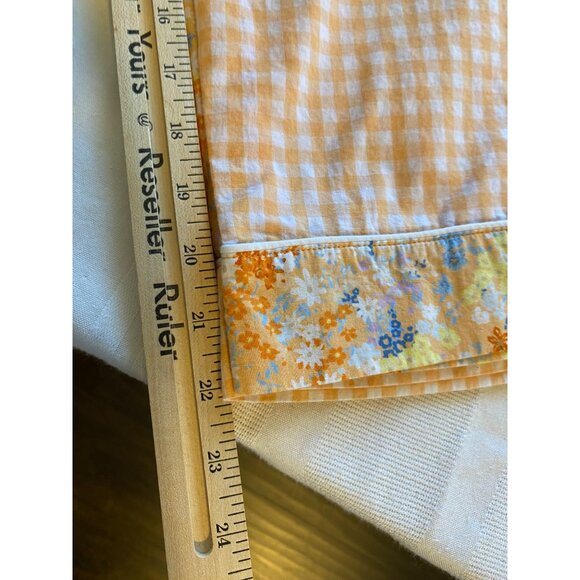 Joyspun Pajama Set M Floral & Checkered Short Sleeve Top & Capris Loungewear - Picture 14 of 14